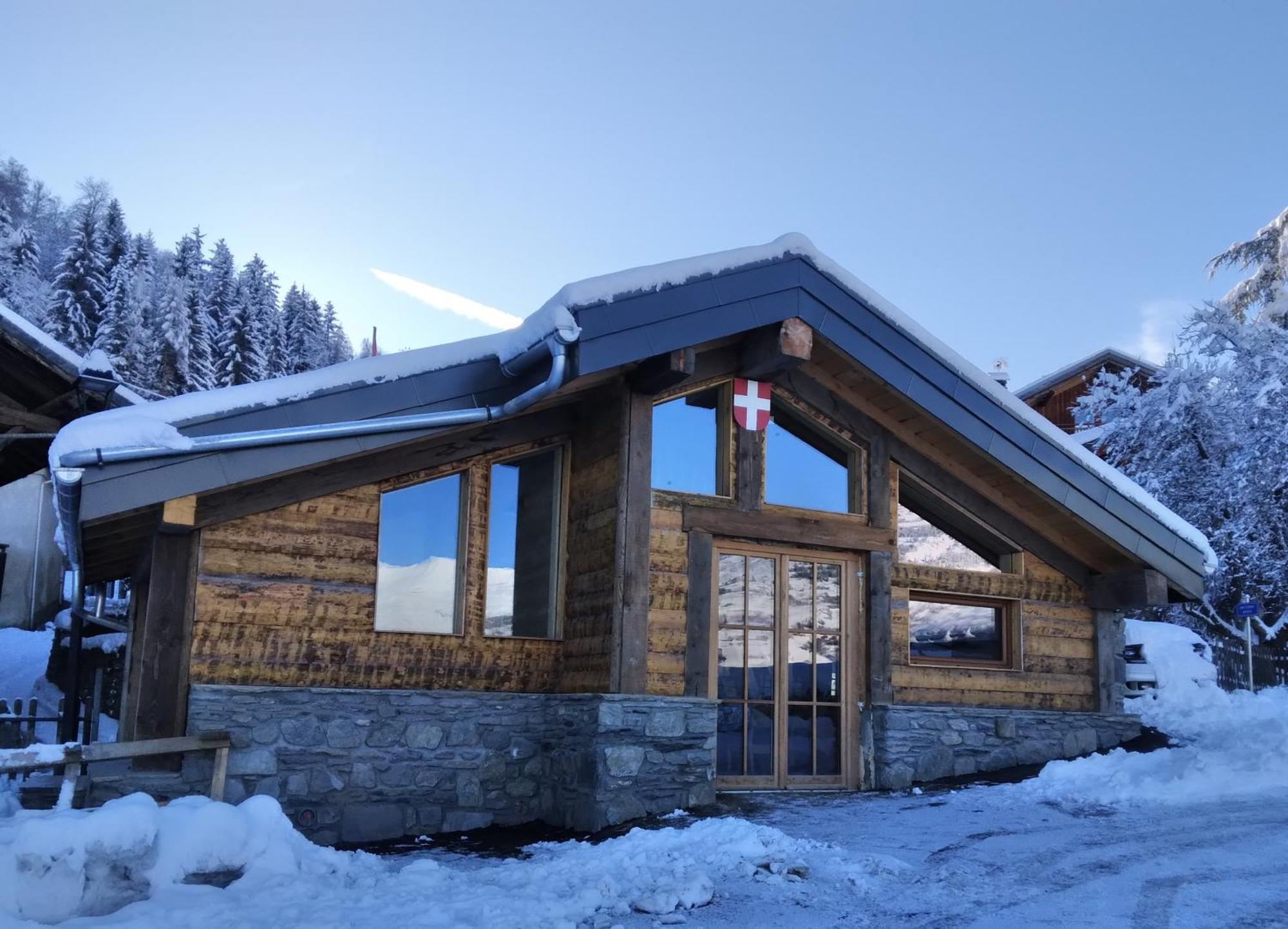 Chalet Balneo Billard La Plagne Savoie Vue Top Exterior foto